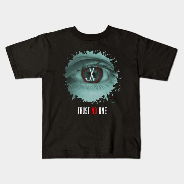 X-files eyes Kids T-Shirt by udezigns